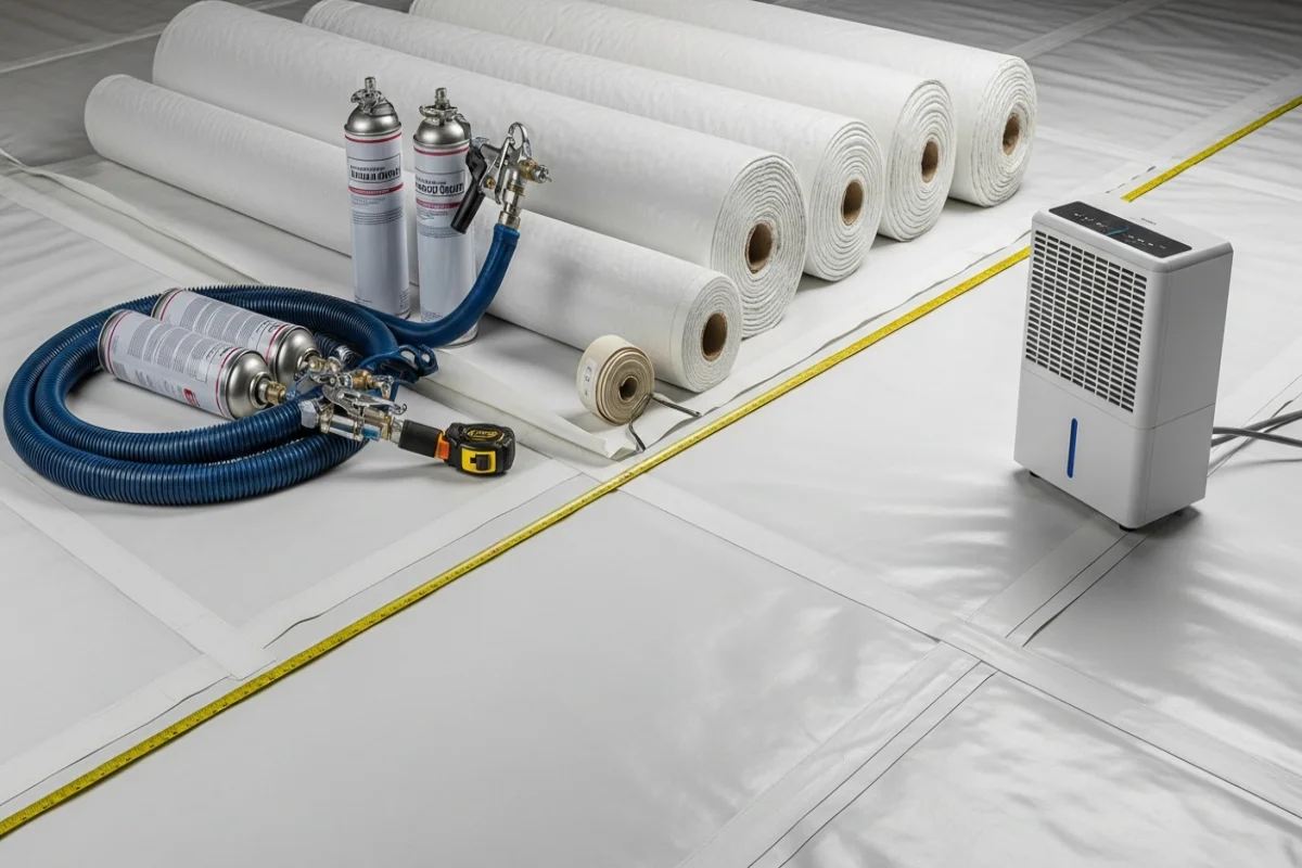 Crawl space encapsulation materials and cost breakdown for Fairfax County