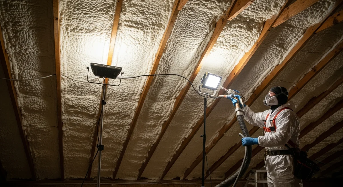 Professional attic insulation installation in Maryland home