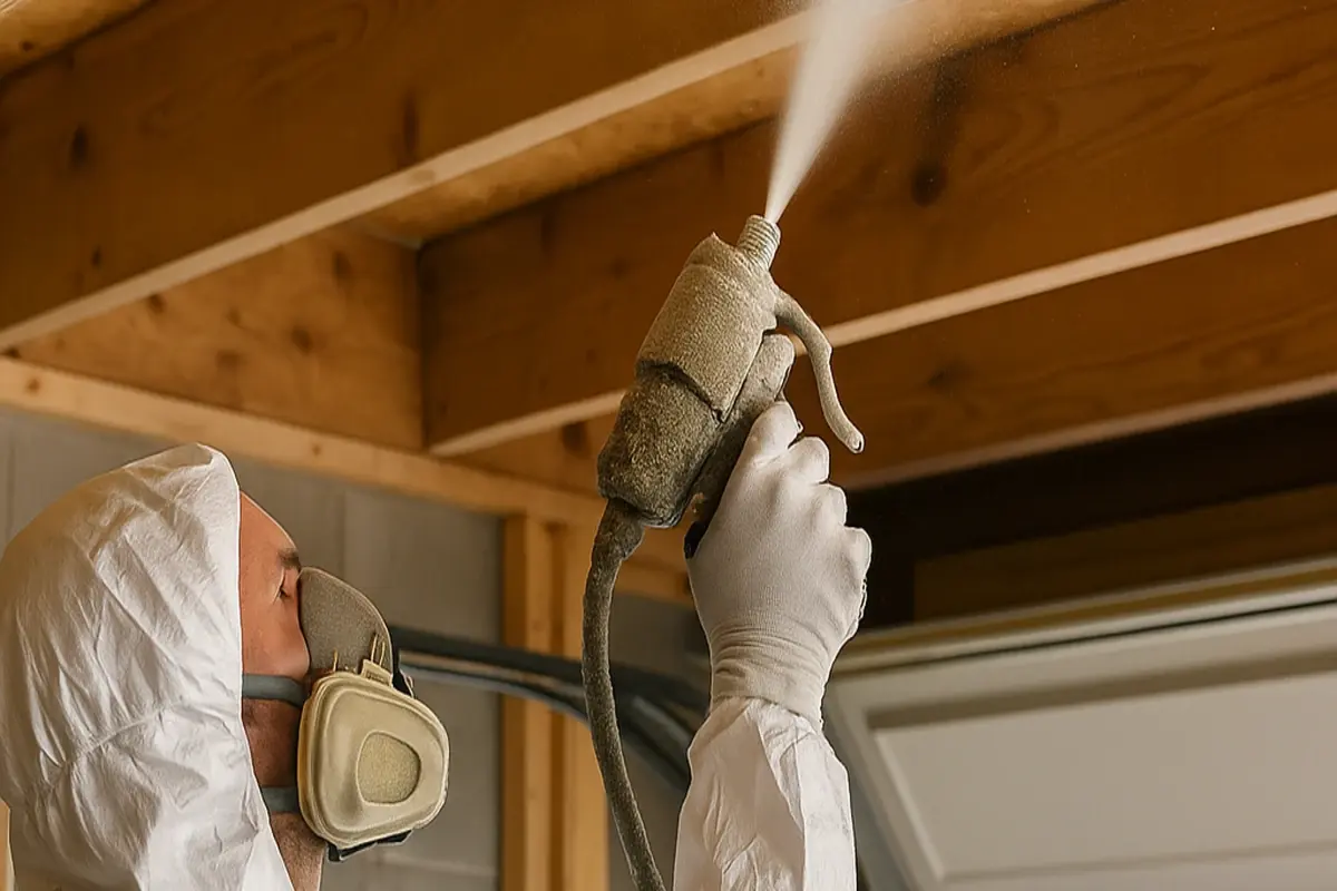 Spray foam insulation for garage ceiling transforms comfort