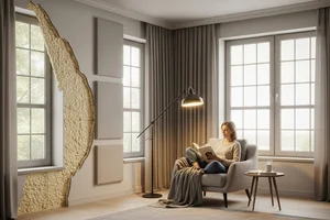 Quiet peaceful home with soundproof insulation