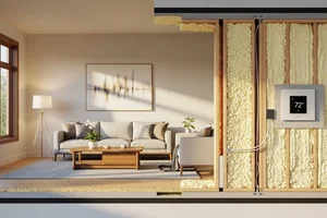 Smart home with efficient insulation technology